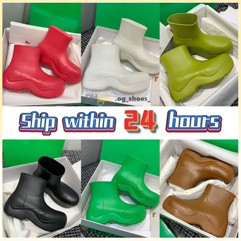 Designer Regen Stiefel Frauen Runde Kappe Wasserdichte Warme Knöchel Botas Weibliche Winter Candy Farbe Schnee marke Stiefel Plattform Schuhe