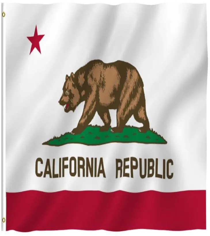 Drapeau de la californie, bannière 100 Polyester, pour l'intérieur et l'extérieur, nouveaux drapeaux des états des états-unis, 90150CM6424883