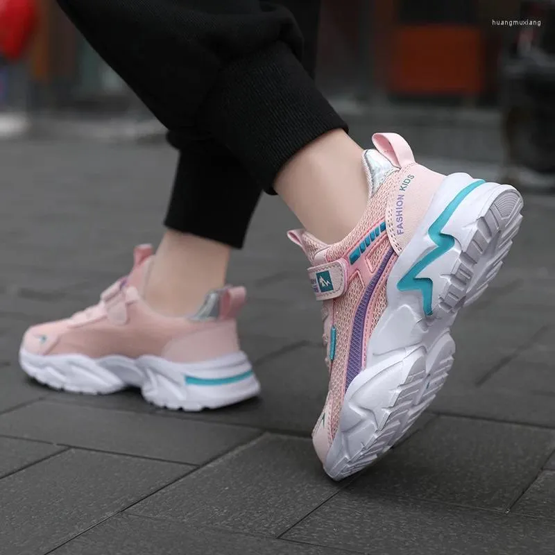 Casual Shoes Girl's Light Running Spring Autumn Breathable Kids Flat Sports Walking Sneakers Female Teenage Tennis Jogger