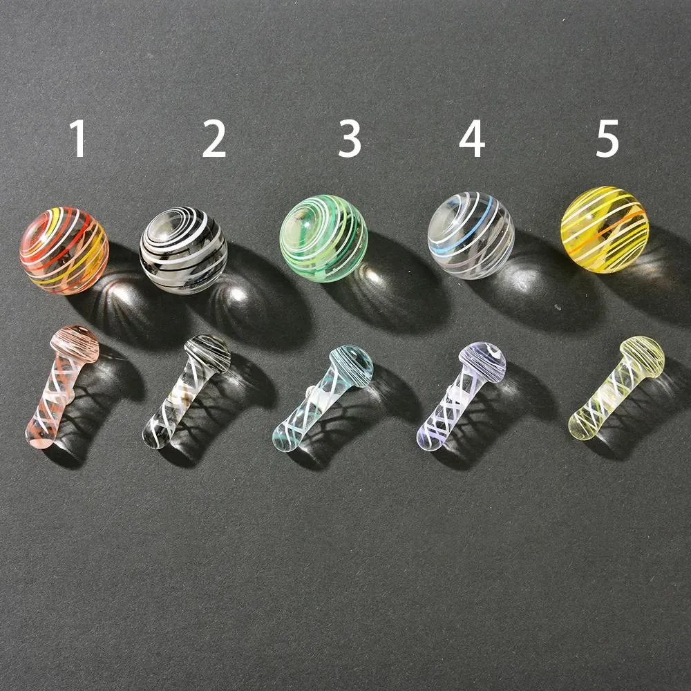 Hookahs Accessories smoking 6mm 14mm 22mm terp pearls or capsul bead nail mushroom Glass carb cap Marbles Screw Set For Slurper Banger Nails Rigs