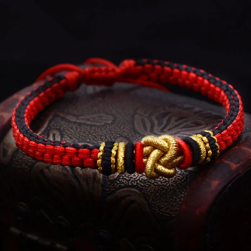 Bracelets lko Nouveau arrivée bracelet à main Bracelet Luck chinois nœud pour l'homme et les femmes bracelet Style national corde à main thai livraison gratuite