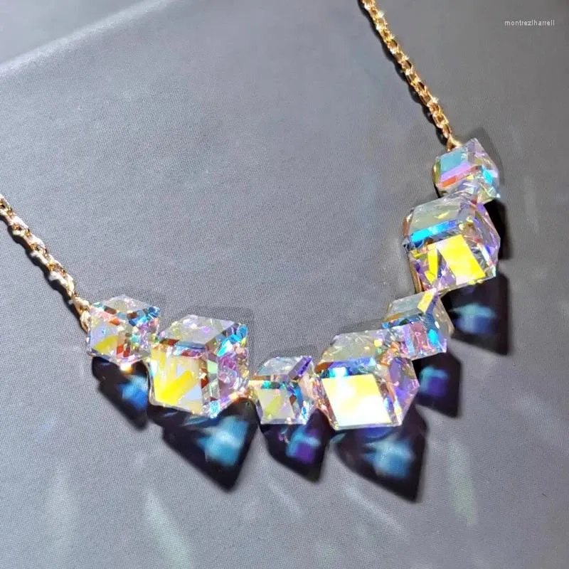 Kedjor Trend kvinnors halsband gjord med kristaller från Österrike för brud bröllopsfest smycken mode flicka krage damer gåva