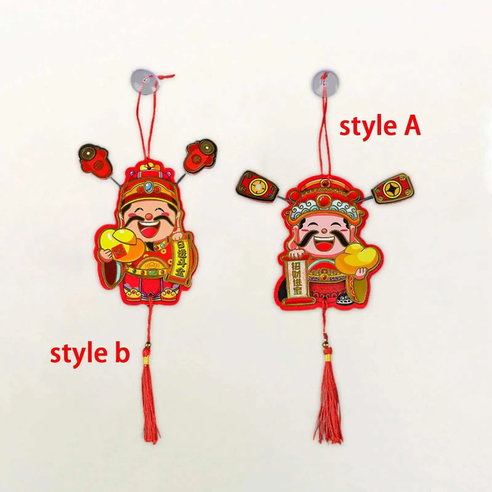 Wealth God Fridge Magnets Kitchen Magnets Ornament Spring Festival Ornaments for Office Kitchen Spring Festival Cabinet Home