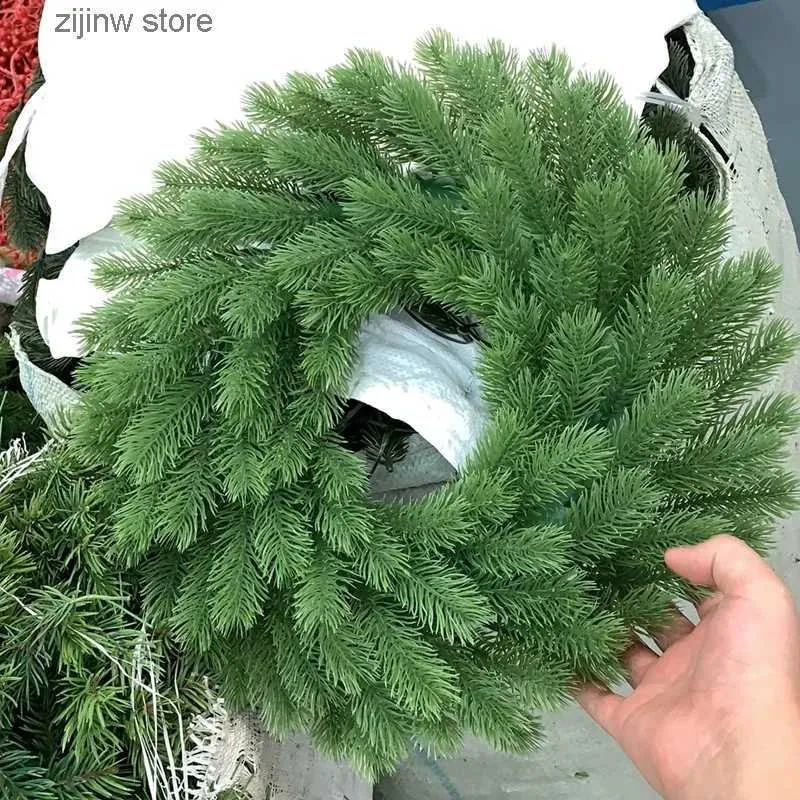 Faux Floral Greenery Christmas Tree Decor Suspension Wedding Decorative Flowers Wreaths Home Accessories Garland Needlework Crafts Artificial Plants Y240322