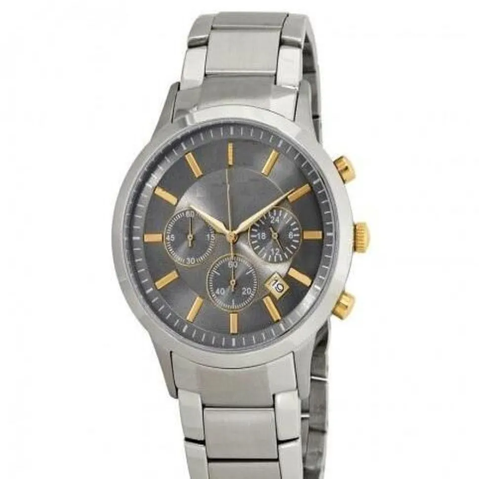 Nowe klasyczne modne zegarki męskie AR11047 11047 Kwarcowe zegarki chronografowe to wysokiej jakości origianl Box232h