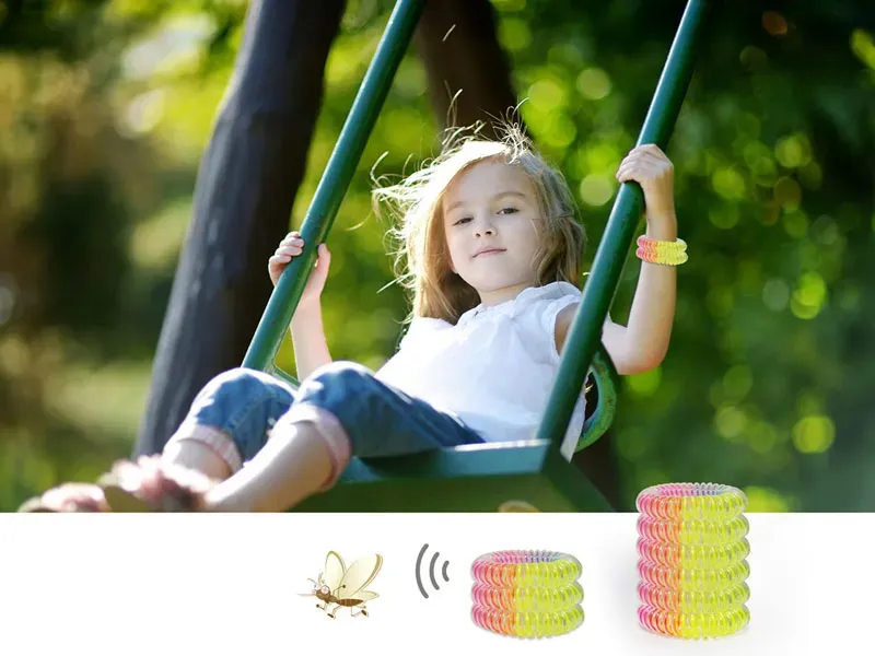 Controls Mix colors Anti- Mosquito Repellent Bracelet Bug Pest Repel Wrist Band Insect Mozzie Keep Bugs