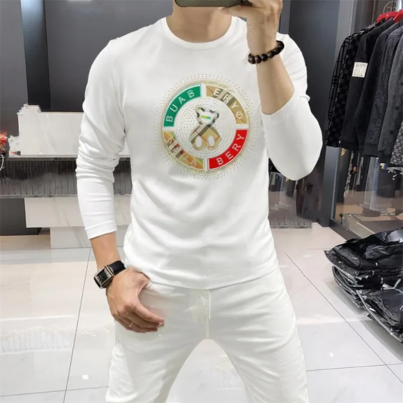 2024 Nuovo stile Mens T-shirt Donna Designer T-shirt Tees Abbigliamento Tops Uomo Casual Petto Lettera Luxurys Abbigliamento Strada Abiti a maniche lunghe Magliette Taglia M-4XL