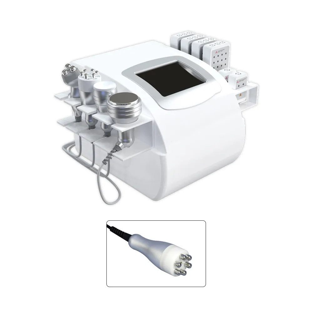 Machine multifonctionnelle de Cavitation de contour de corps indolore, radiofréquence ultrasonique de Laser de Cavitation sous vide Rf pour le Lifting du visage