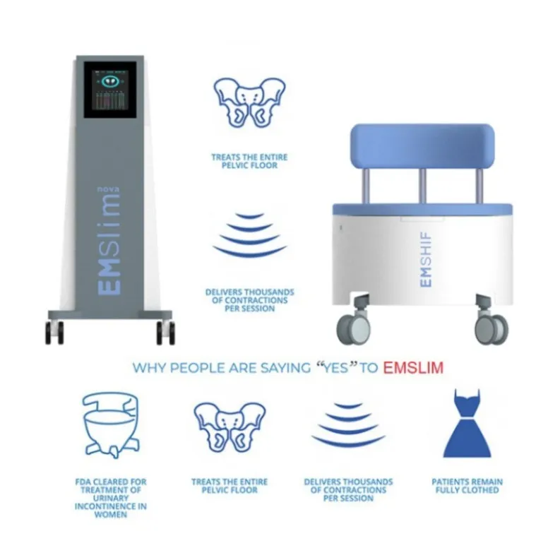 Máquina portátil de inovação de equipamentos finos Emshif Em dispositivo de tonificação muscular emagrecimento gordura reduz equipamentos de contorno