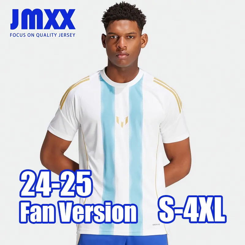 JMXX 24-25 Argentina Futebol Jerseys Sparko Gen10s Especial Pré Jogo Treinamento Mens Uniformes Jersey Homem Camisa de Futebol 2024 2025 Fan Versão S-4XL