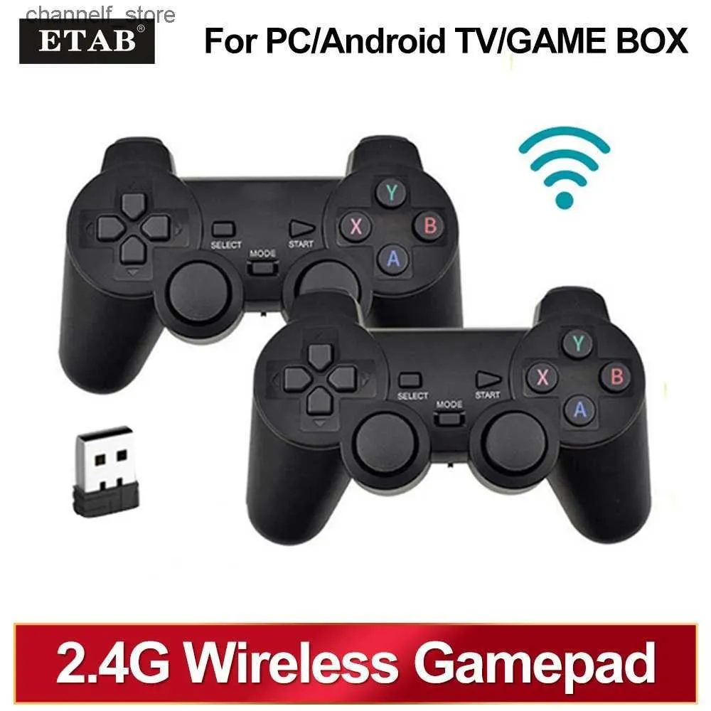 Game Controllers Joysticks Two 2.4GHz wireless game boards with no delay game controller USB joystick PC Android TV box game box classic external designY240322