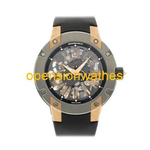 Swiss Sports Watch Richardmills Luxury Mechanical Automatic Watches Richardmills Rm 033 Extra Flat Auto Titanium Mens Watch Rm033 Amti Sea HBV6
