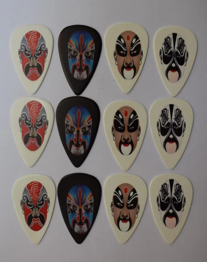 12st 071mm Ny Popular Peking Opera Masker Rock Band Musical Plectrums Guitar Picks6361170