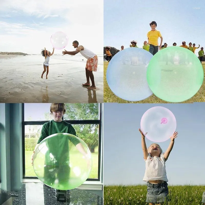 Décoration de fête enfants en plein air air doux rempli d'eau boule à bulles ballon gonflable jouet jeu amusant cadeau d'été pour les enfants faveurs d'anniversaire Oon oon