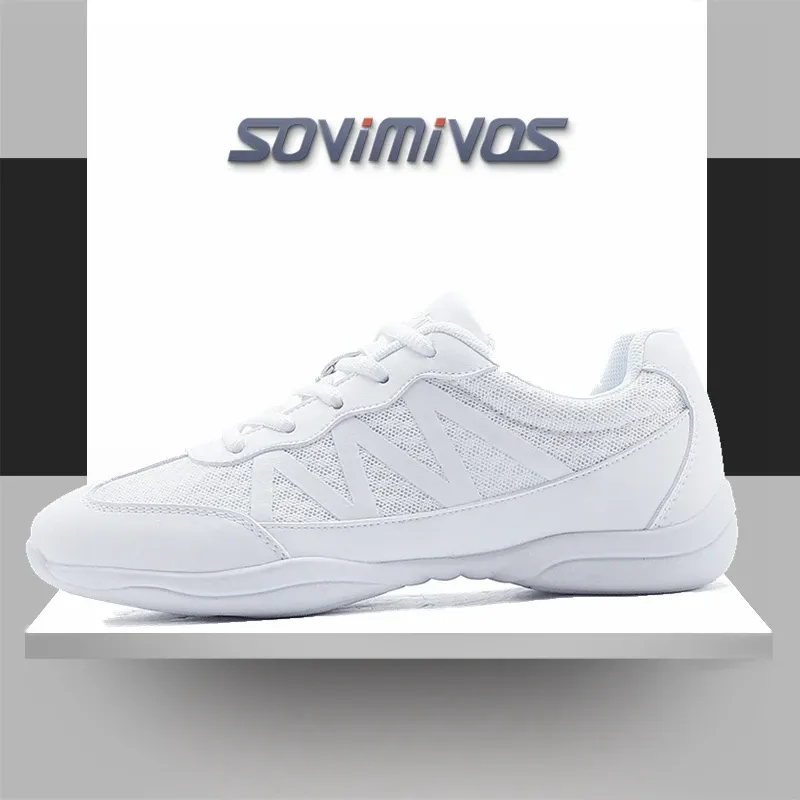 Schoenen Hoogwaardige lichtgewicht Cheerleading Dance Shoes Girls Girls Boy Summer Training Fitness Sneakers Kinderkinderen Kinderen zachte gymnastiekschoenen