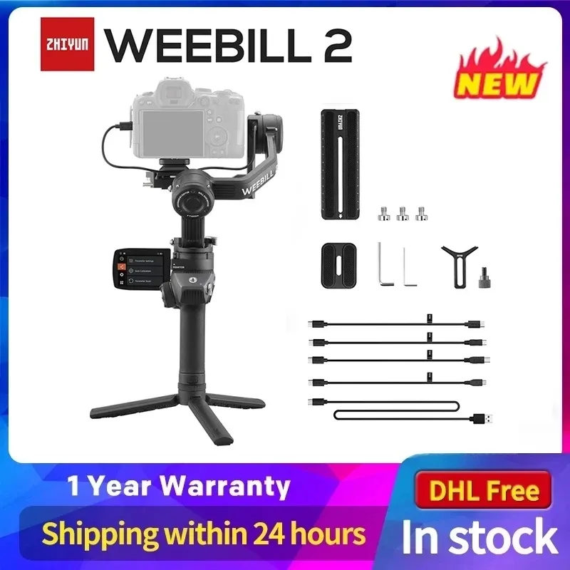 Heads Zhiyun Weebill 2 Weebill S Gimbal Stabilizer med skärm för kamera DSLR -kameror 3Axis handhållare för Canon/Sony Limit Price