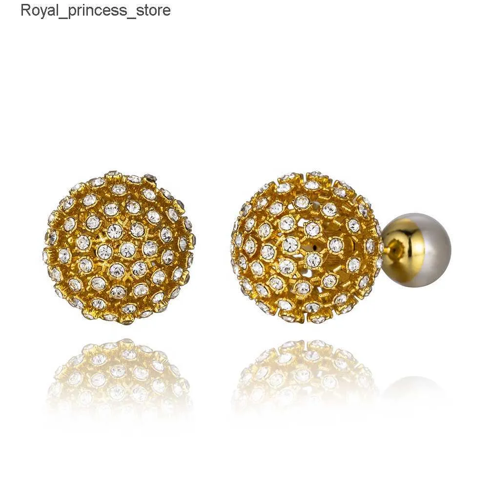 Ciondolo con perno Gioielli placcati in oro alla moda e lussuosi orecchini semplici stile femminile orecchini di perle imitazione orecchini di fascia alta sensazione di nicchia 2 Q240322