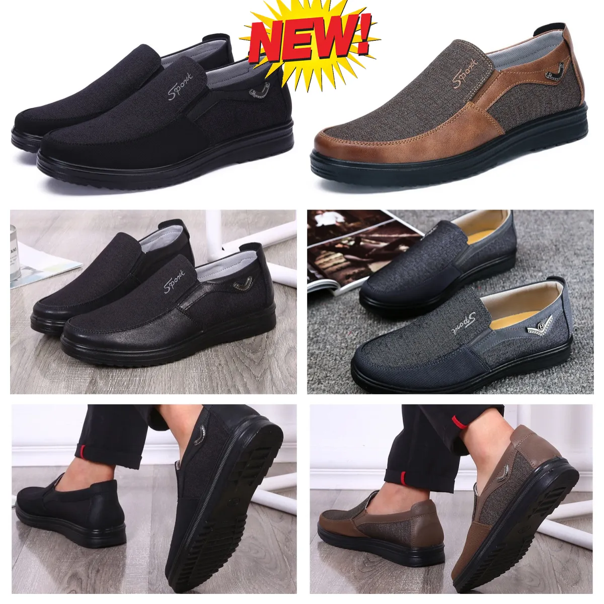 Modelo Diseñadores formales GAI Zapato de vestir Hombre Zapatos negros Punta del pie traje de banquete para fiesta Hombres Zapatos de diseñador de tacón de negocios EUR 38-50 suave