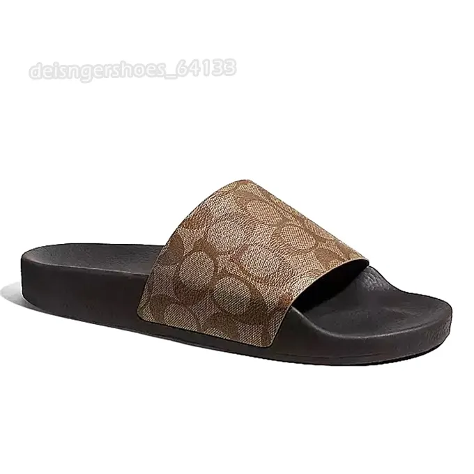 Sommer lässige Strandsandale Designer-Sandalen Plateaurutschen Damen Sandale Herren Slipper Flache Flip-Flops echtes echtes Leder Designer-Hausschuhe aus weichem Leder rutschen