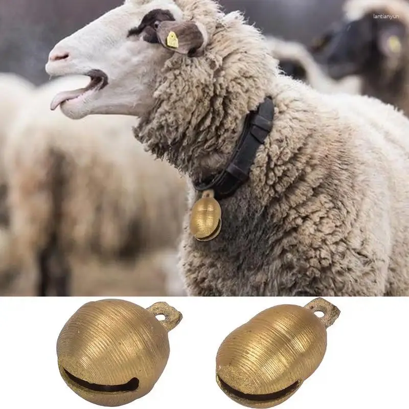 Dog Collars Small Cow Bells Vintage Style Grazing Bell Metal Anti Lost Supplies Training Accessory Wind Chime Pendant for clephan