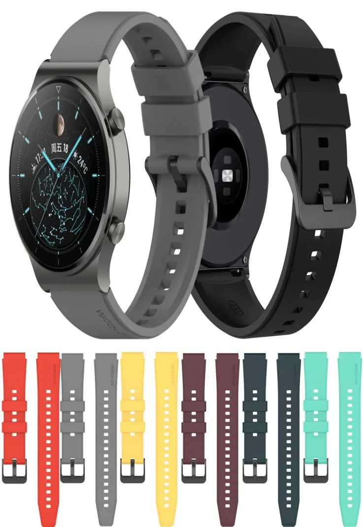 Huawei GT2 Pro Band Silicone Strap for Huawei Gt2 Pro Watchband Sport for Huawei Watch GT 2 Pro 46mmブレスレットリスト22mm4071612