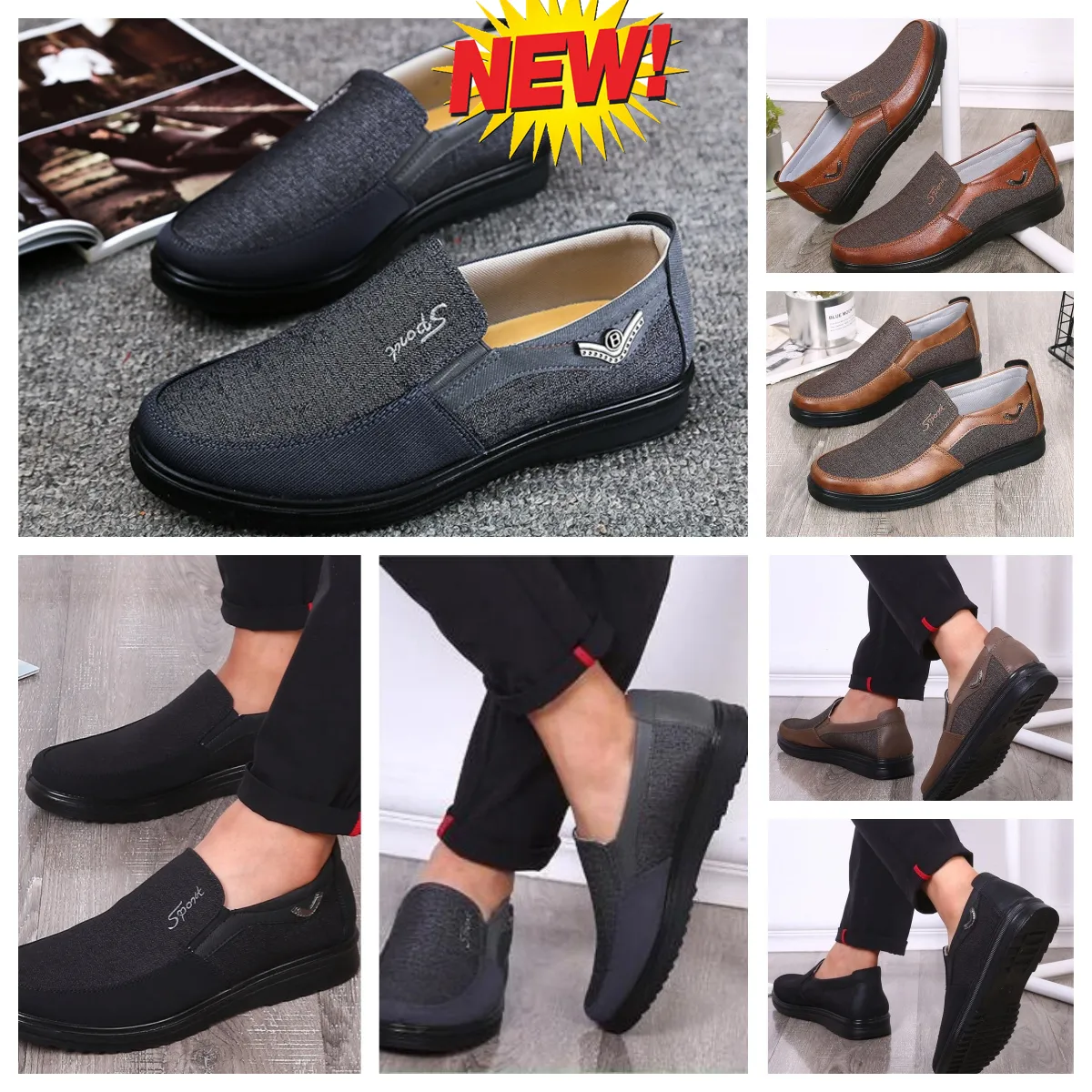 Modell Formaler Designer-GAI-Kleiderschuh für Herren, schwarzer Schuh, spitzer Zehenbereich, Party-Bankett-Anzug, Herren-Designerschuh mit Business-Absatz, EUR 38–50, weich, klassisch