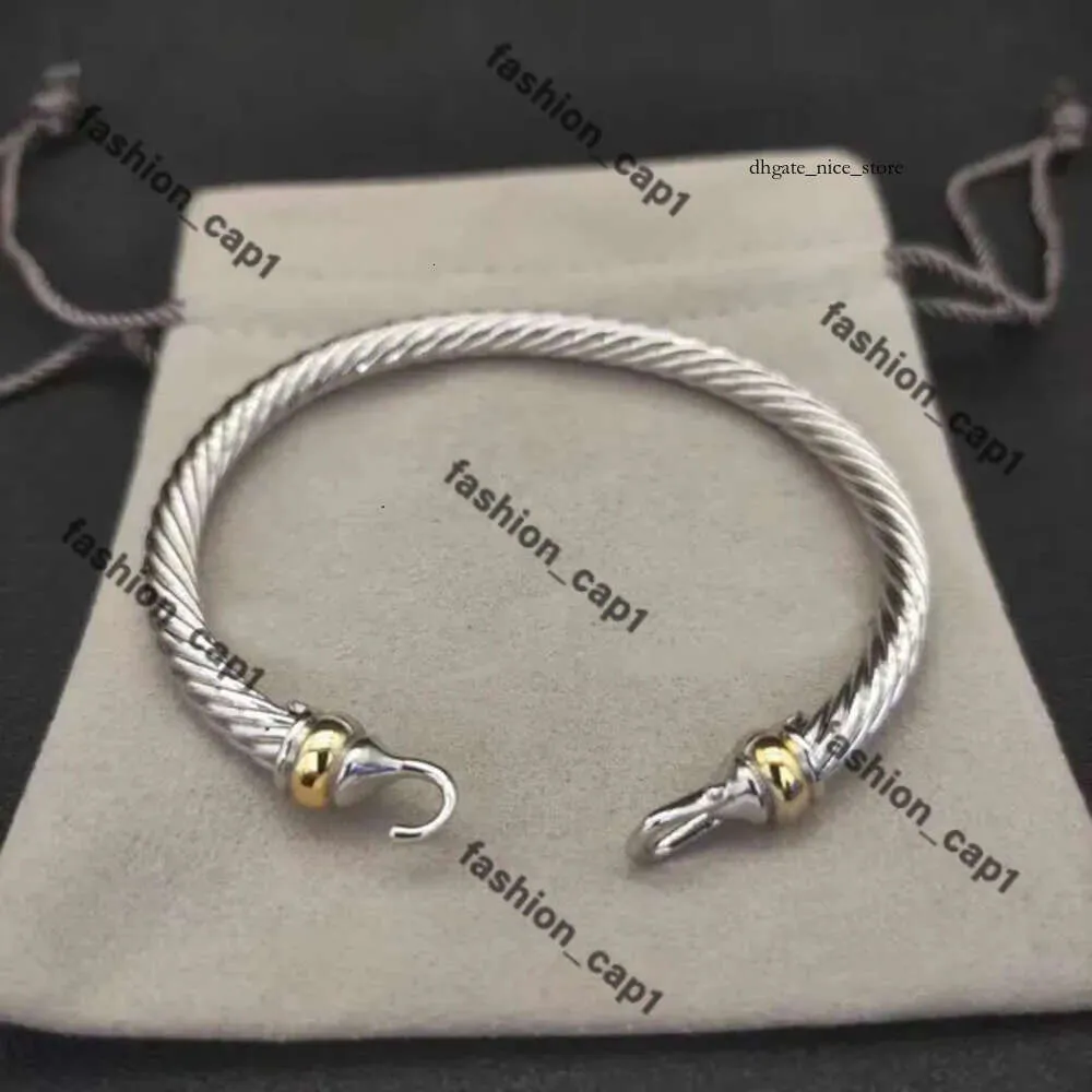 David Yurma Bracciale DY Bracciale Designer Cavo Bracciale Gioielli di moda per donna Uomo Oro Argento Perla Testa Croce Bangle Bracciale Dy Gioielli Uomo Regalo di Natale 623