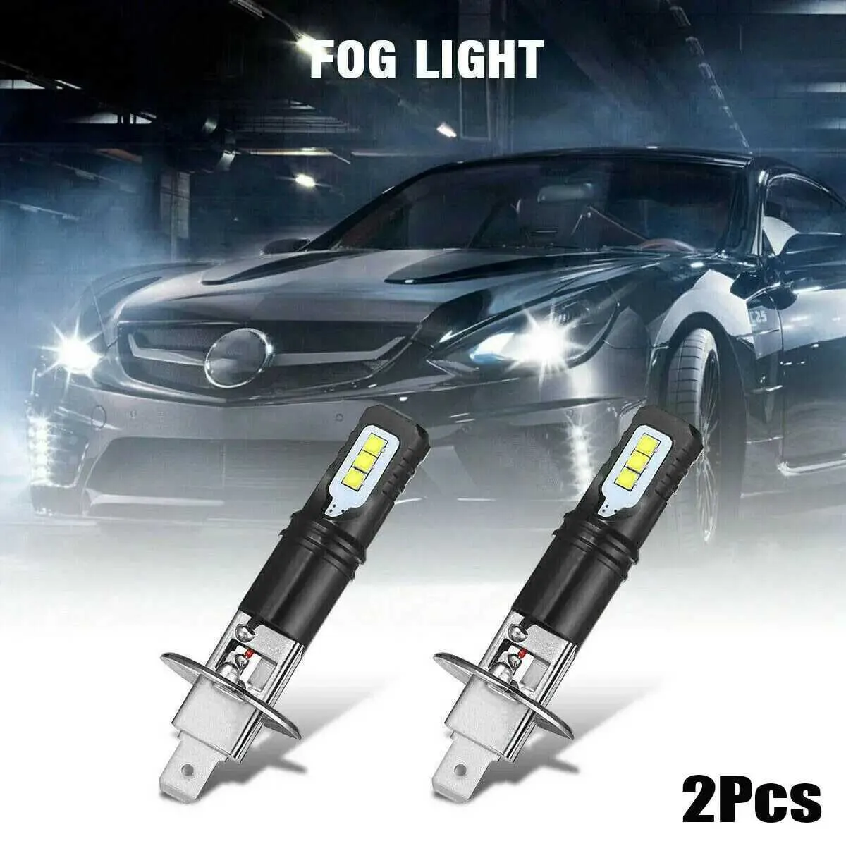 Andere Autolichter 2x H1 80W 6000K 6000LM ultrahelles weißes DRL-LED-Scheinwerferlampenset Fernlicht CSP-Chip-Nebelscheinwerfertreiber für Automatik 12V 24VL204