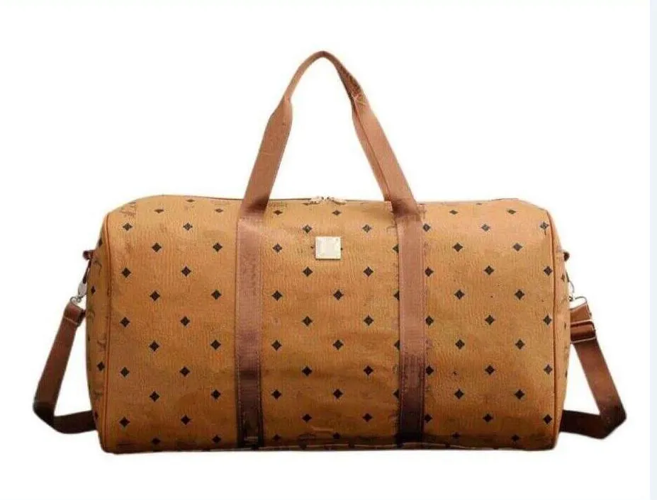 Borsa da viaggio da donna di lusso da uomo di marca calda Borsa da viaggio in pelle PU Borsa da viaggio di marca di marca Borsa sportiva di grande capacità55 * 25 * 30 cm 019