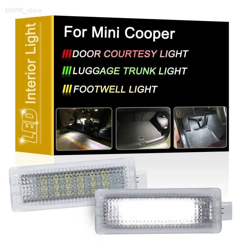 Andere autolampen 12V witte LED deurbagage- en voetruimteverlichting voor Mini Cooper R50 R52 R53 R55 R57 R60L204