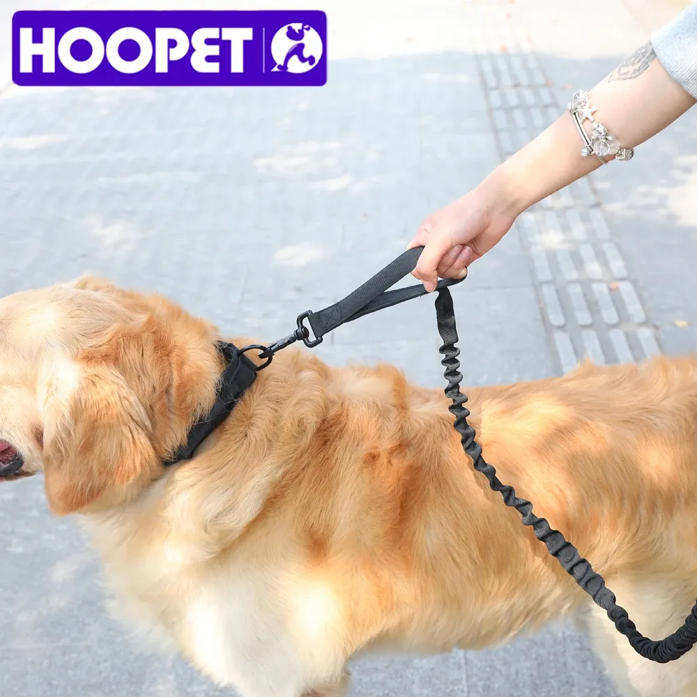 Trelas HOOPET Corda de tração para cães Corda para cães Corrente para cães MediumLarge Golden Retriever Coleira à prova de explosão Corda para cães