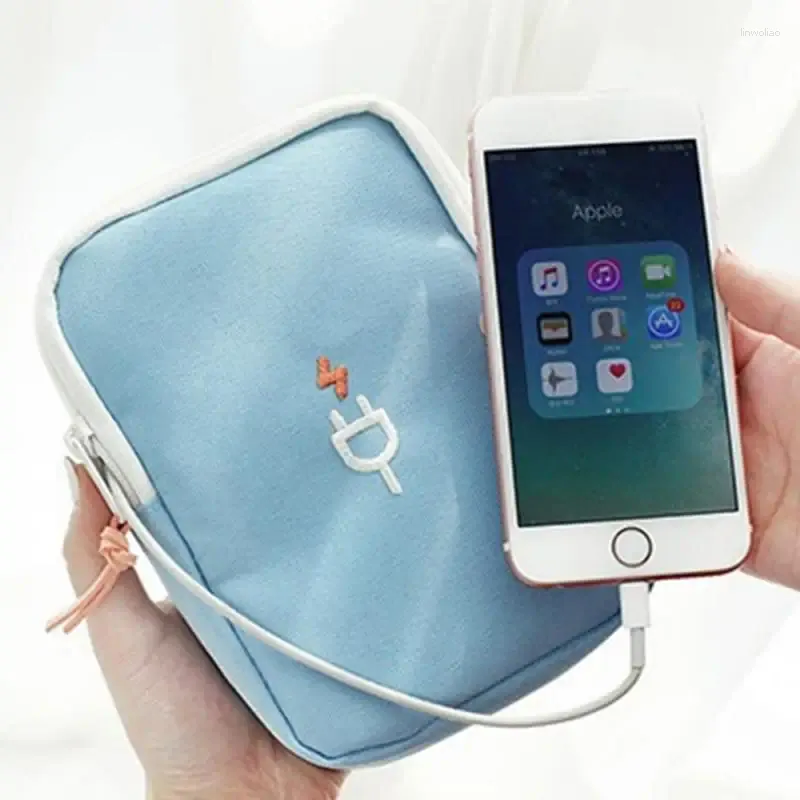 Borse portaoggetti Borsa da viaggio per gadget da viaggio Borsa digitale portatile Accessori per elettronica Custodia da trasporto per USB Power Bank