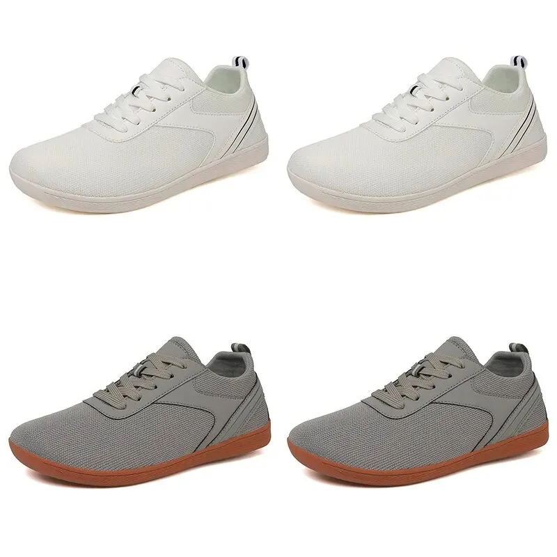 Chaussures de course pour hommes et femmes, couleur noir et blanc, baskets de sport, 23