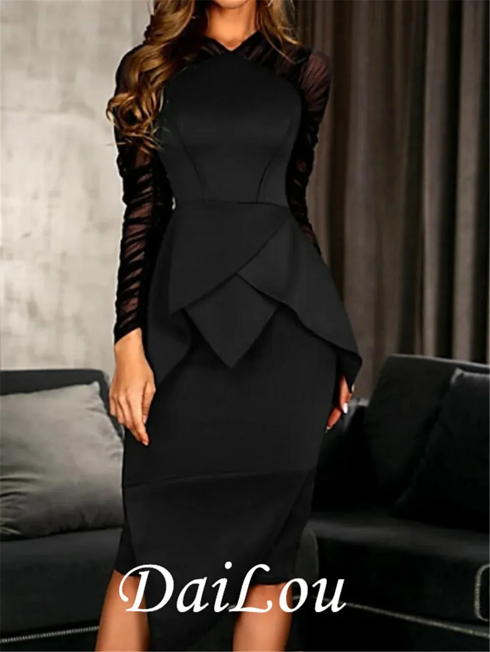 Little Black Dress Satin Knee-Length Cocktail Dress with Built-in Bra and Short  Sleeves from Dhgate Runway Dresses - price 180.81