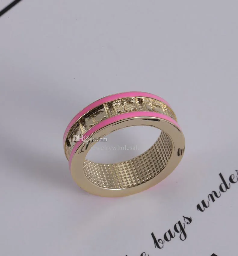 Designer ringer högkvalitativ 18k guldpläterad fin fingerring bague par anello för kvinnor lady valda älskare gåvor smycken