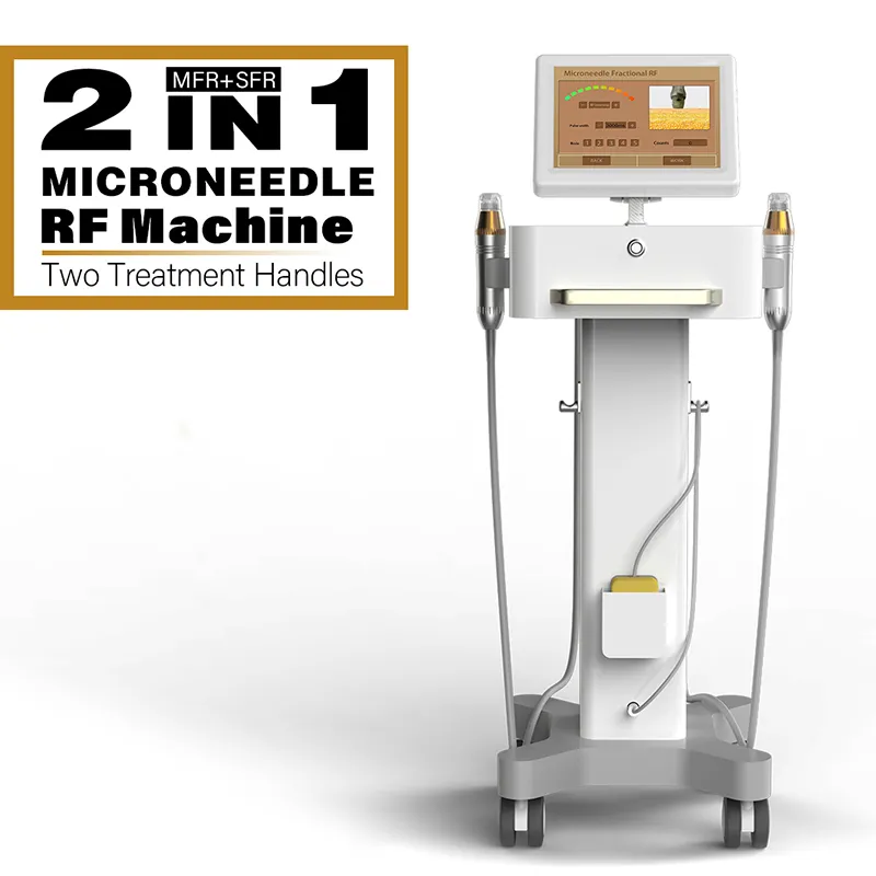 2023 Professional Microneedle RF 장비 노화 방지 RF 장치 마이크로 니들 페이스 리프팅 마이크로 니딩 스트레치 마크 제거 분수 RF 마이크로 닝 머신