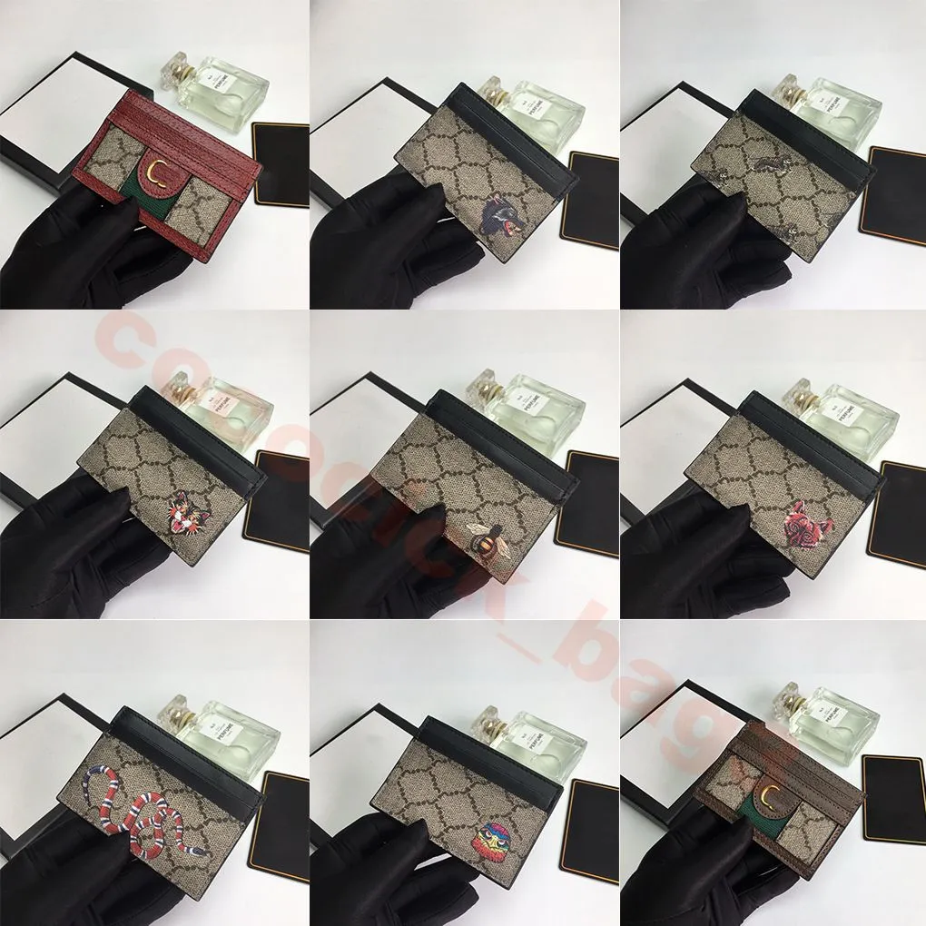 Projektant Marmont Card Bag Mini portfel moda moneta wąż węża tygrysa kreskówka posiadacza karty portfel paszport skórzana torba monety kluczowy paszport kieszonkowy bit paszportowy