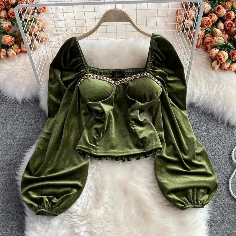 Women's T Shirts Spring Fashion Sexy Blouse Women Long Sleeve Off Shoulder Clubwear Crop Tops Elegant T-shirt Casual Autumn Tshirt