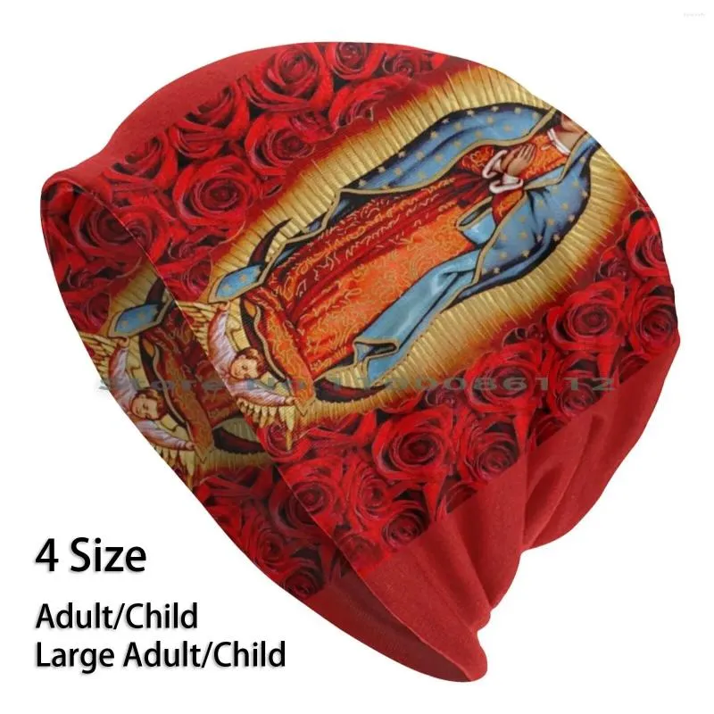 Bérets Virgen De Guadalupe Bonnets Tricot Chapeau Vierge Marie Religion Catholique Espagnol Famille Mexicaine Amour Foi