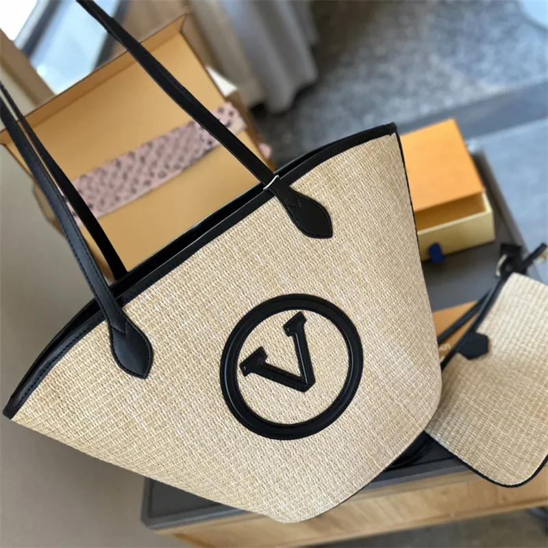 Bolsos Negros Pequeños Mujer Bolso De Paja Negro Tejido A Mano