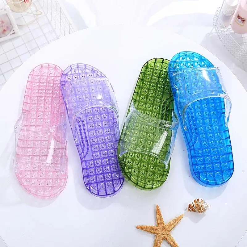 Casual Shoes Crystal Beach Anti-slip PVC Slippers Unisex Jelly Wholesale Outdoor Slippper