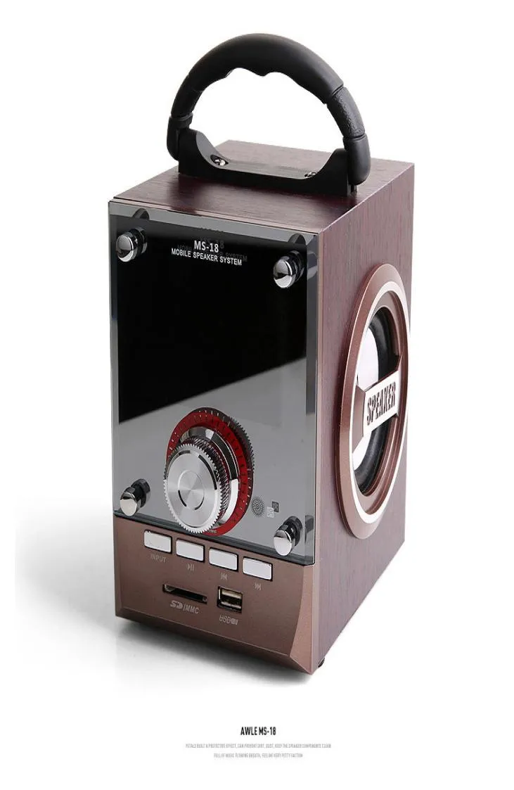 AWLE MS18 Mini Portable Music Högtalarkortsavgift Outdoor Square Dance U Disk Audio Subwoofer Player1605945