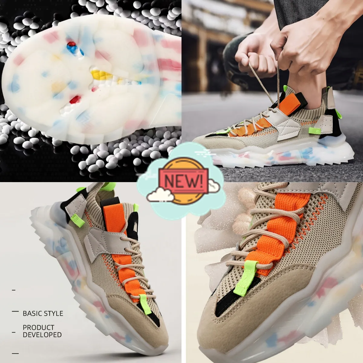 Nova plataforma de verão sapatos papai sapatos casuais masculinos tamanho grande voando tecido tênis tênis corrida gai tamanho eur 39-46