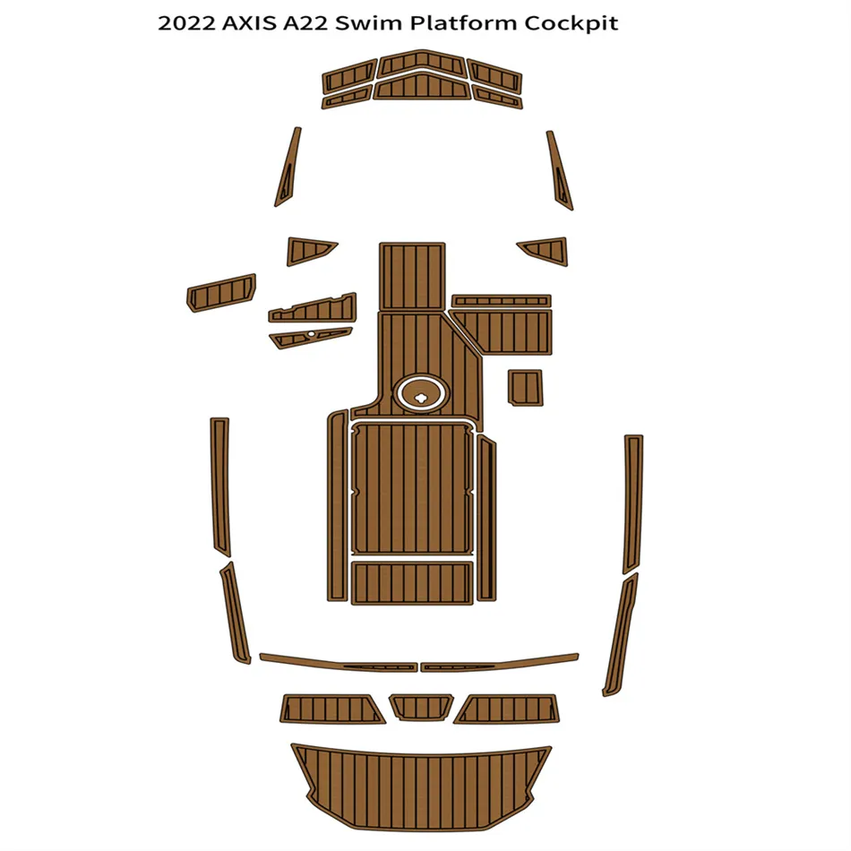 2022 AXIS A22 Plate-forme de natation Cockpit Pad Bateau EVA Mousse Faux Teck Pont Tapis de sol Auto-support adhésif SeaDek Gatorstep Style Sol de bonne qualité