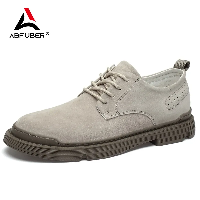 Scarpe casual vera pelle uomo scarpe in pelle scamosciata traspirante uomo oxfords scarpe calde calza