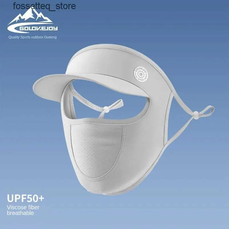 Masques de mode Masques de cou Utilisés pour les parasols faciaux Masques de protection UV Protection solaire Masques respirants en mousseline de soie de pêche Intercepteurs solaires L240322