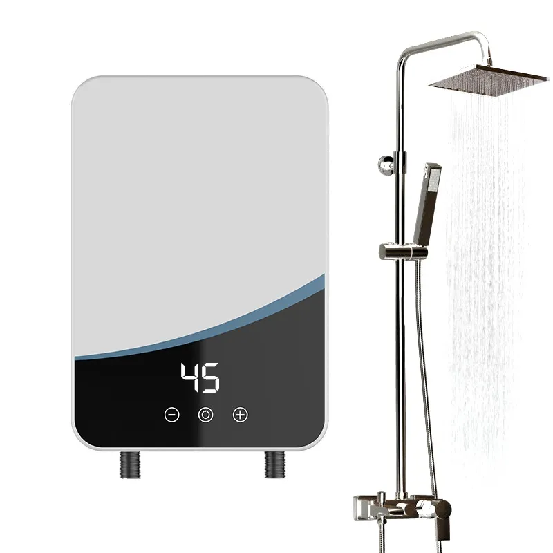 Ryk 5500W Hemmapparat, Instant Electric Water Heater Home Intelligent konstant temperatur och snabb uppvärmning Små duschbadmaskin