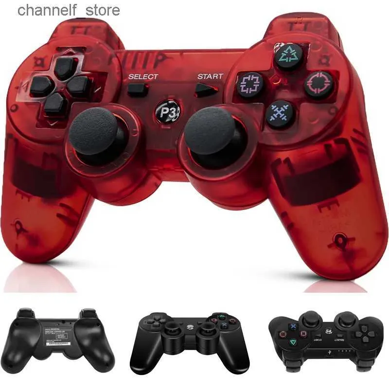 Game Controllers Joysticks For Bluetooth Controller Wireless For Play Station3 Joystick PC Gamepad Console 6-axis double vibration remote controlY240322