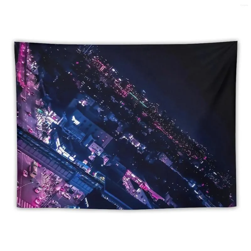 Tapestries Neon Nights Tapestry Home Supplies Decoration Room Korean Style