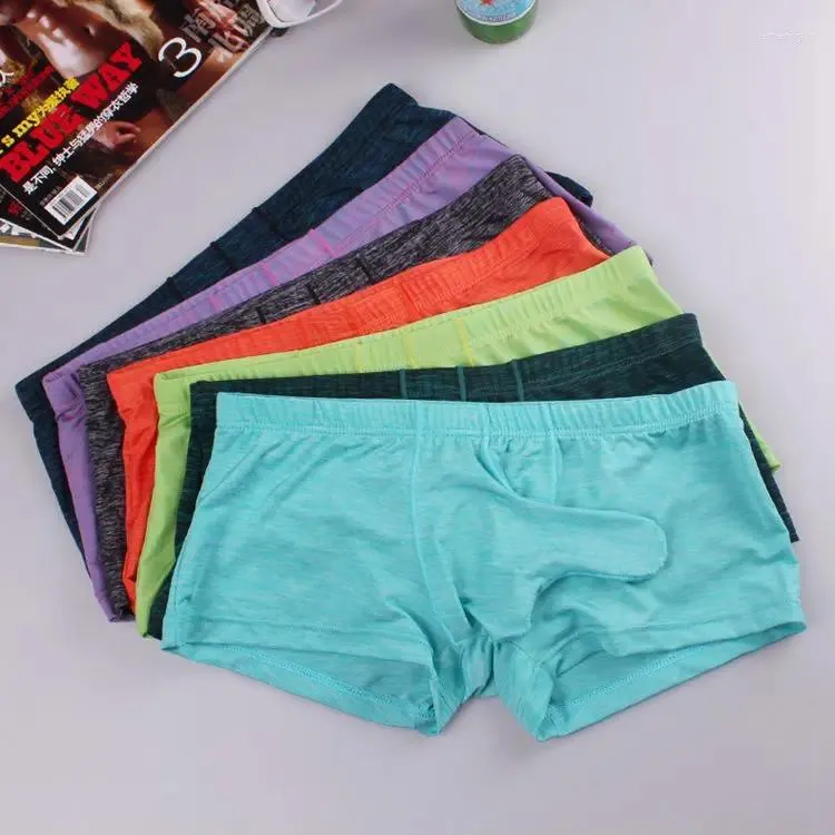 Cuecas masculinas sexy roupa interior juventude engraçado biquíni gays elepant nariz calcinha homme respirável boxer shorts inferior bombre tangas